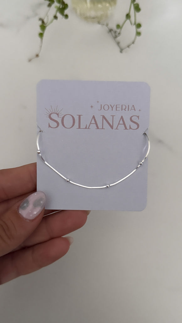 Tobillera Plata 925 . Carmela