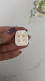 Abridores de Oro 18k . Perla