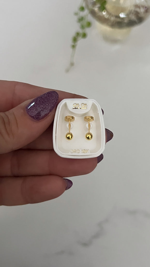 Abridores de Oro 18k . Malvina 3,5mm