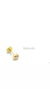 Abridores Oro 18k . Redondo